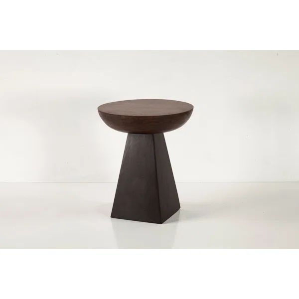 Madrid Solid Wood Top Pedestal End Table | Wayfair North America