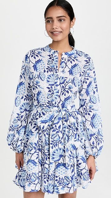 Blue China Mini Dress | Shopbop