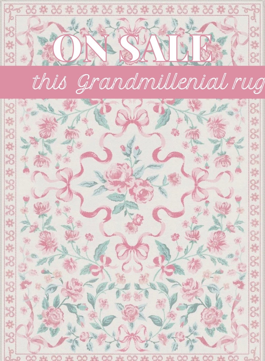 This is the CUTEST RUG I’ve ever seen!! 

It’s on sale now!! 

Grandmillenial bows bow coquette girly princess girl nursery big girl room cute pretty sweet feminine floral flowers home decor rug rugs 


#LTKHome #LTKSaleAlert