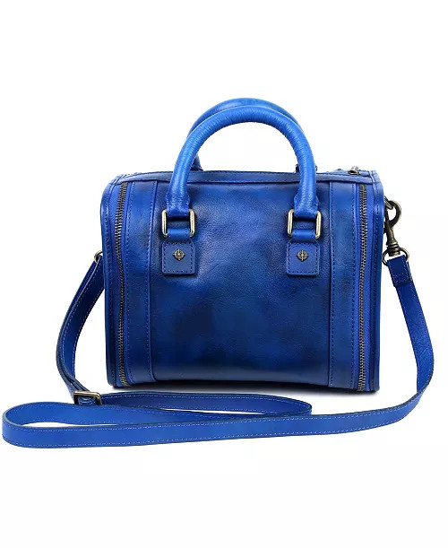 Women's Genuine Leather Mini Trunk Crossbody Bag | Macy's