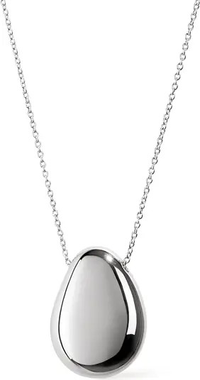 Silver Pendant Necklace - Pebble | Nordstrom