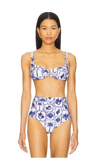 Sylvie Bra Bikini Top in Postcard Floral | Revolve Clothing (Global)