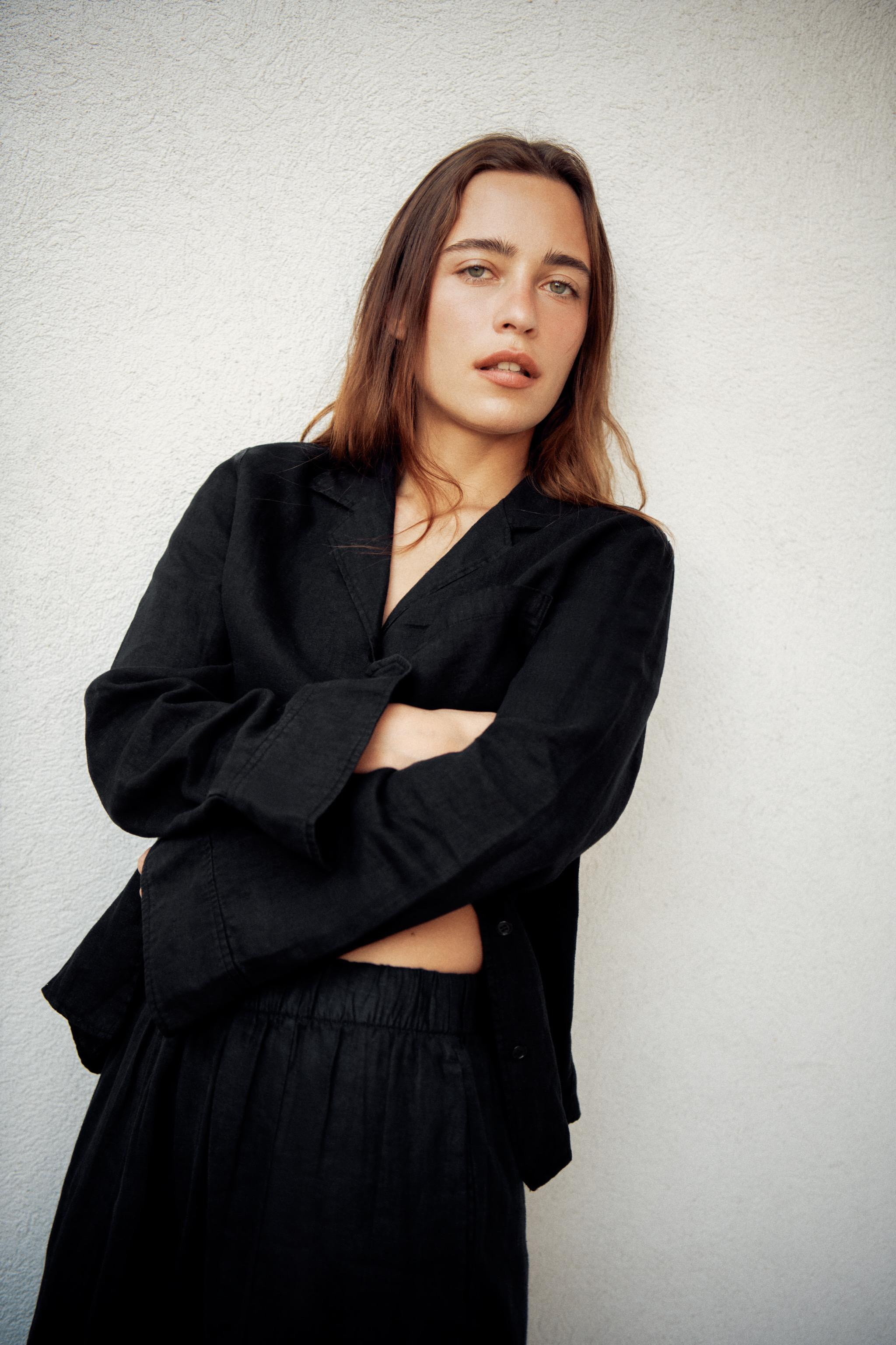 ZW COLLECTION 100% LINEN POCKET SHIRT | Zara UK