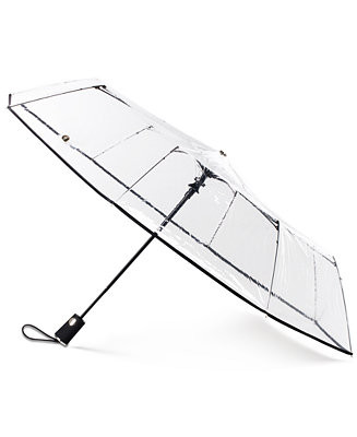 3-Section Auto-Open Clear Umbrella | Macys (US)