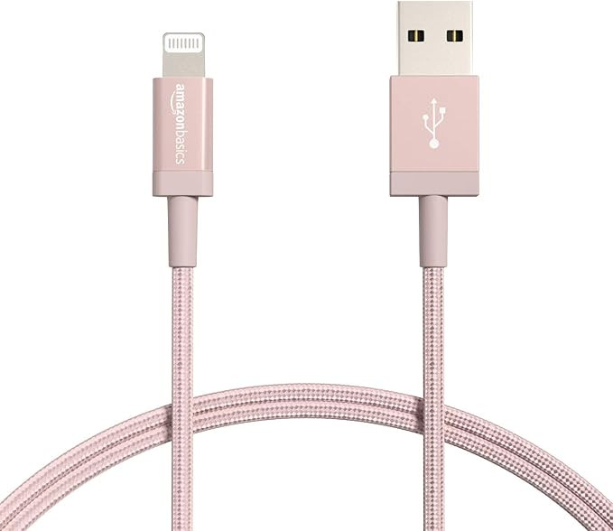 Amazon Basics Nylon USB-A to Lightning Cable Cord, MFi Certified Charger for Apple iPhone, iPad, ... | Amazon (US)