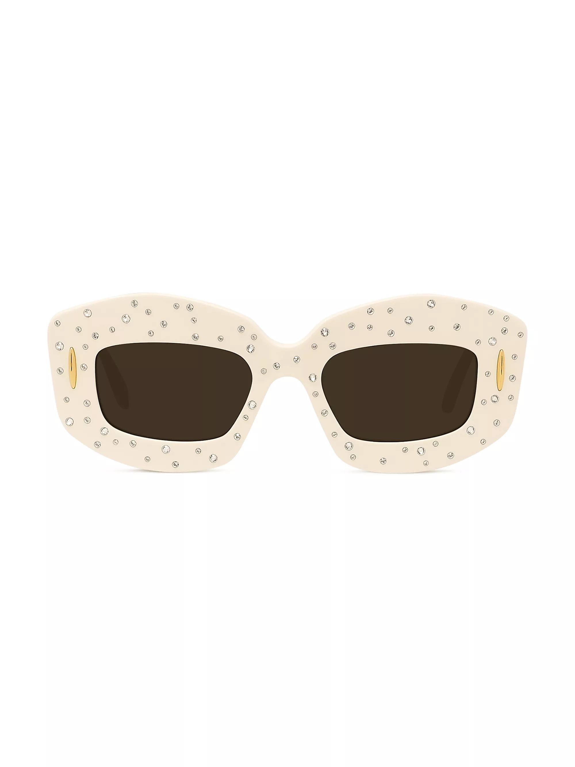 Anagram 49MM Crystal Rectangular Sunglasses | Saks Fifth Avenue