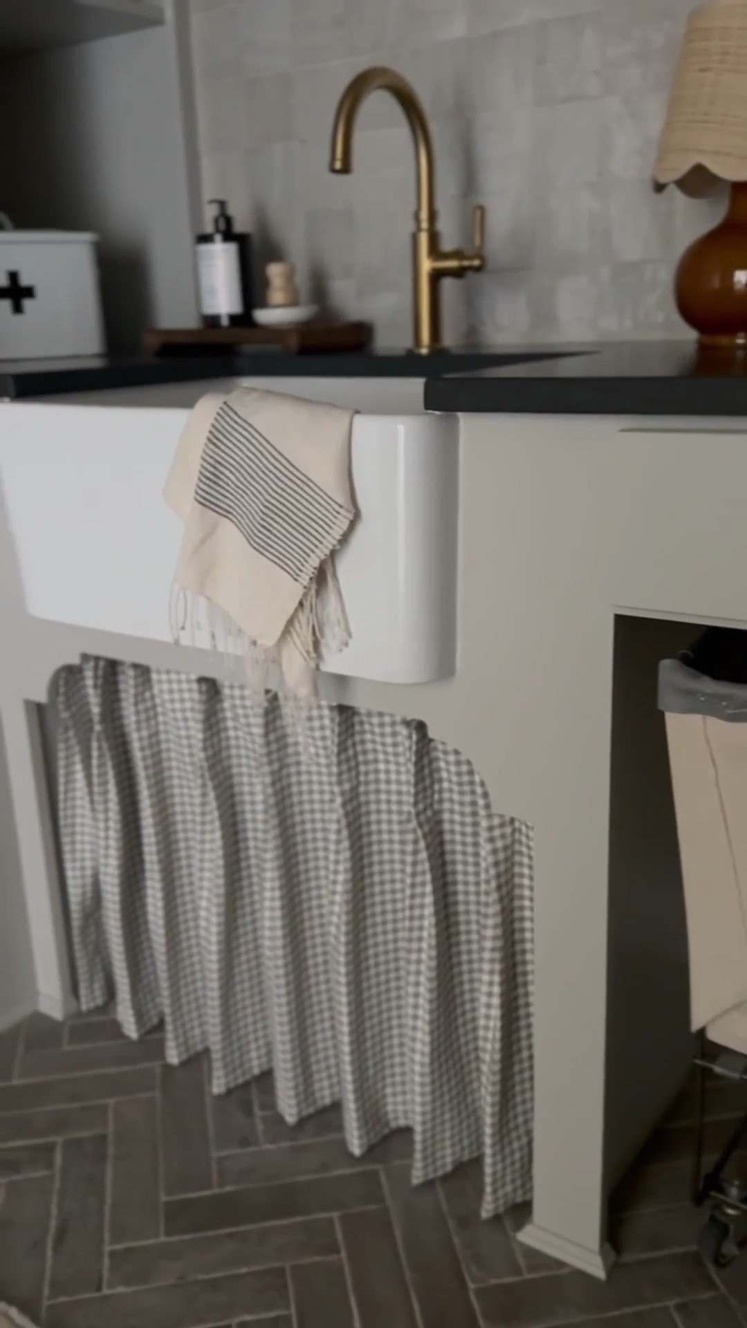 One of my favorite Etsy purchases to date has been this adorable cafe curtain for our laundry room! I love the gingham print—it adds the softest pattern to this space! 

#LTKHome