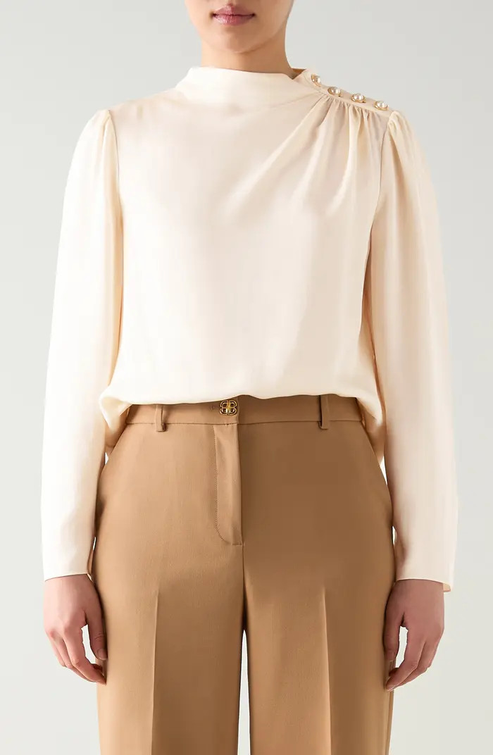 Samantha Button Shoulder Top | Nordstrom