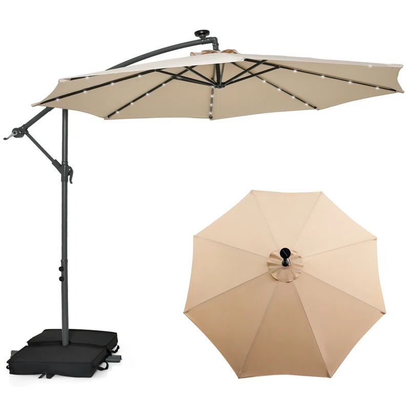 Isley 10' Lighted Cantilever Umbrella | Wayfair North America