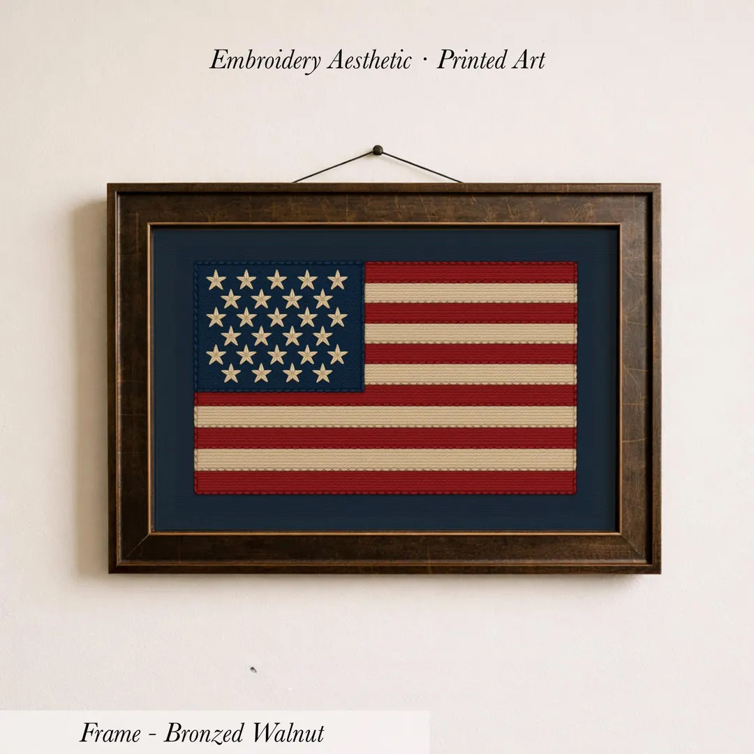 American Flag Print \u2219 Vintage Boy Room Art \u2219 1680 - Etsy | Etsy (Global)
