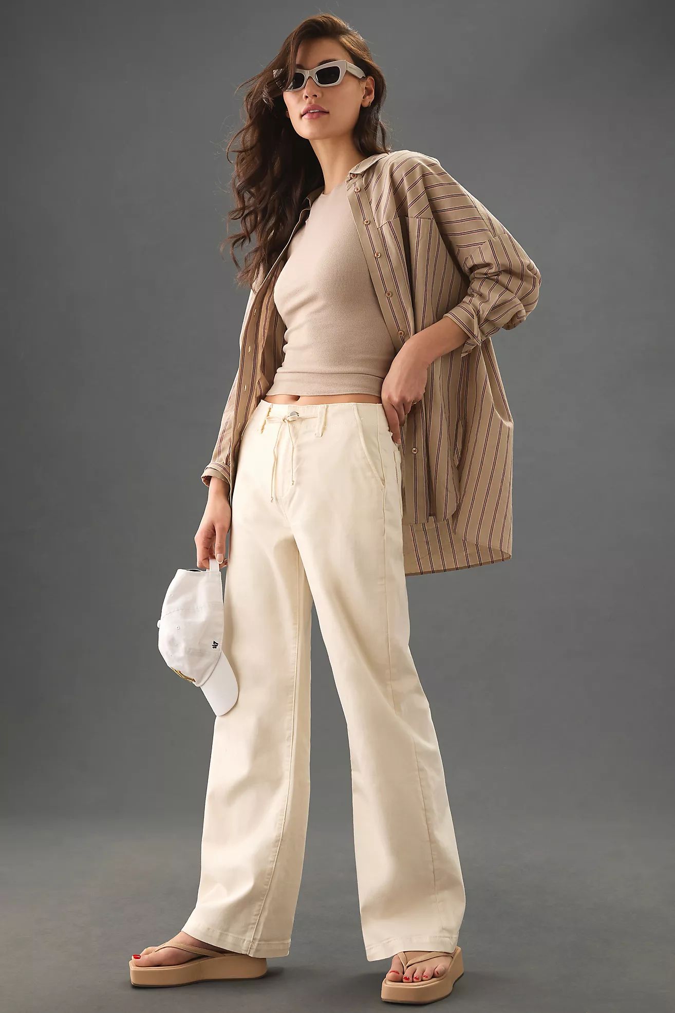 PAIGE Carly High-Rise Wide-Leg Pants | Anthropologie (US)