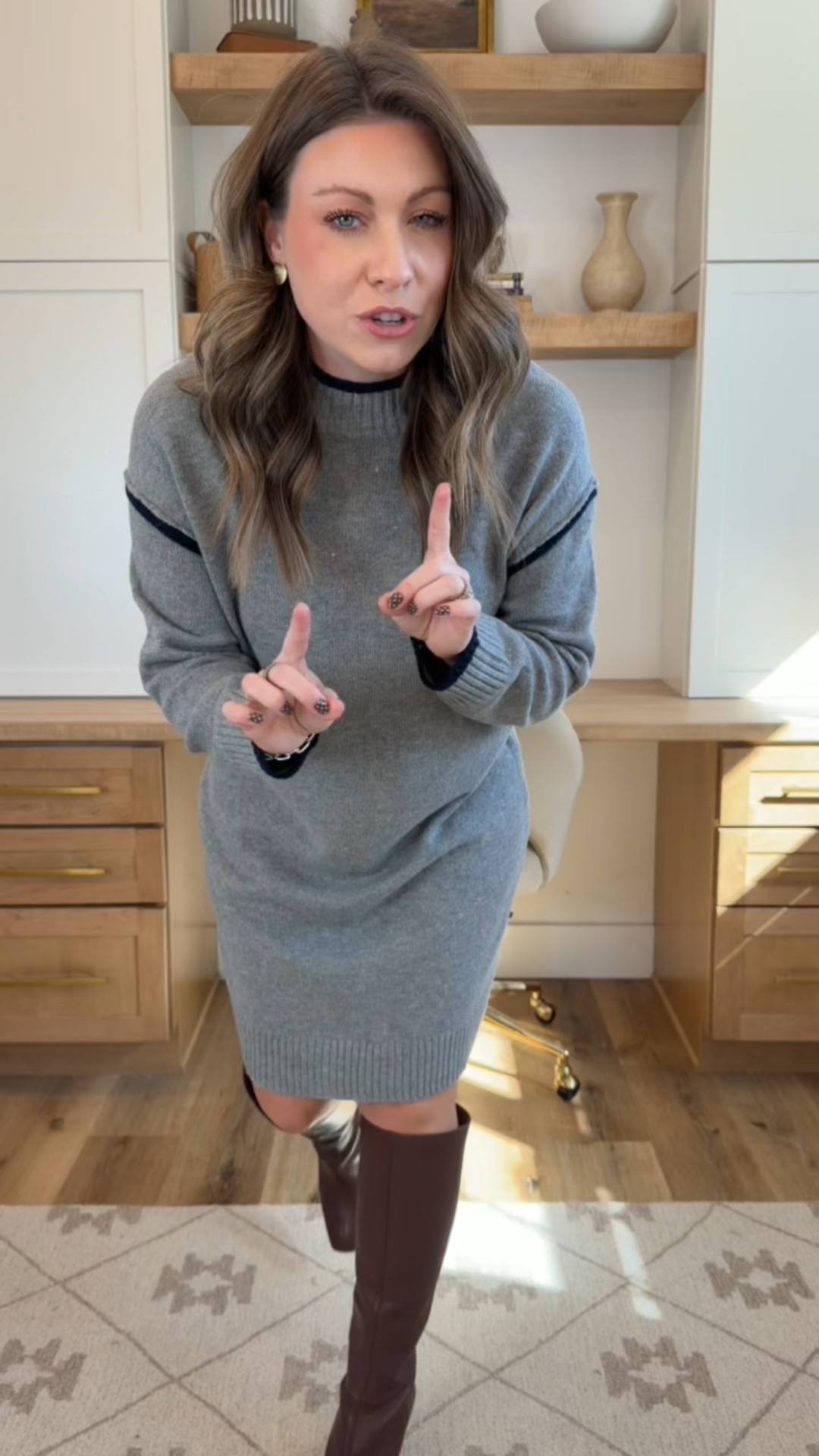 Walmart sweater dress! Love the color combination on this dress!

#LTKFindsUnder50 #LTKHoliday #LTKSeasonal