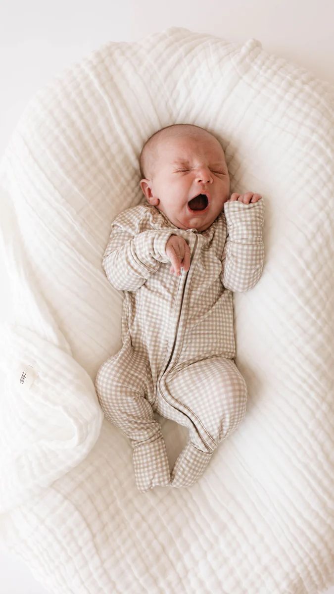 Ryan Gingham | Bamboo Zip Pajamas | Forever French