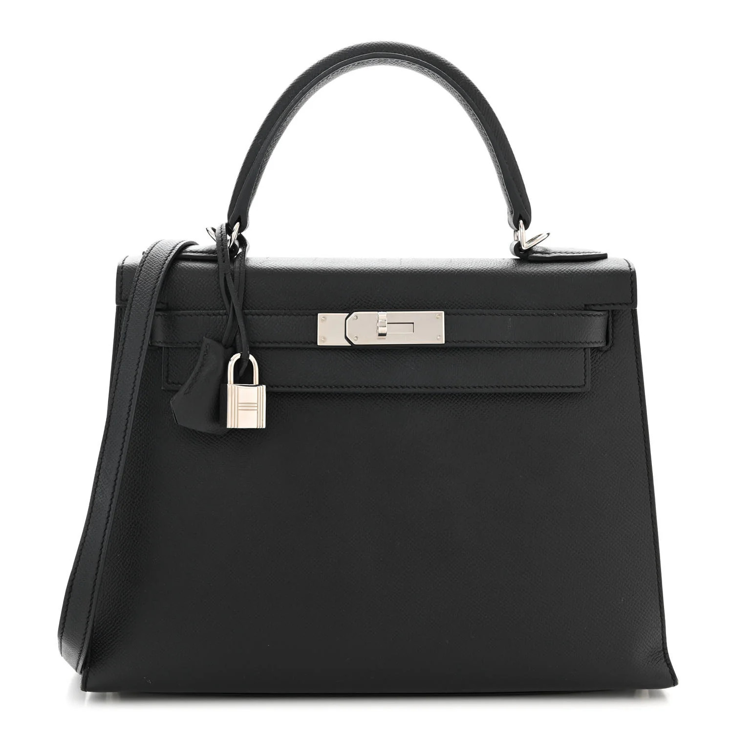Epsom Kelly Sellier 28 Black | FASHIONPHILE (US)