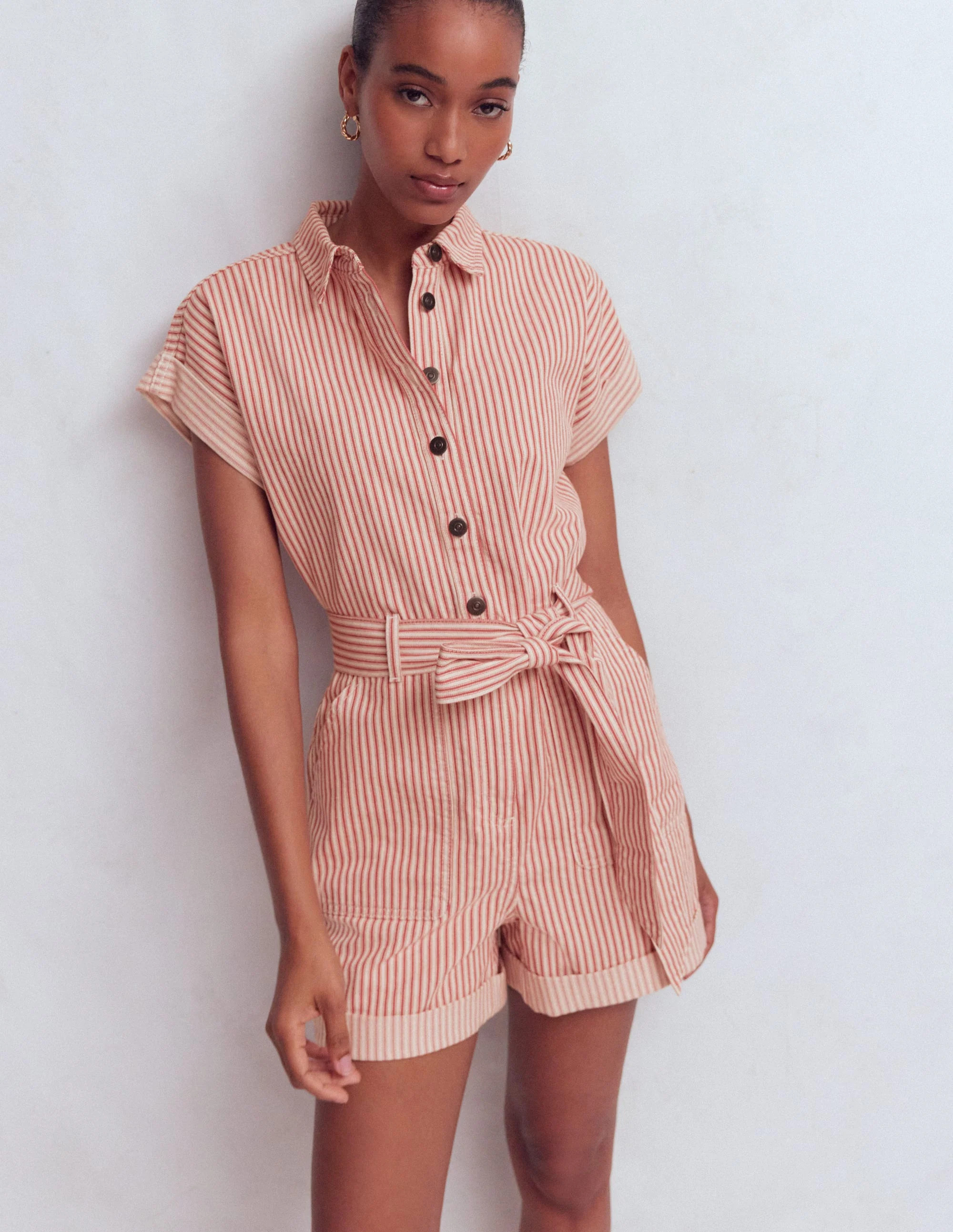 Kay Denim Playsuit-Denim | Boden UK