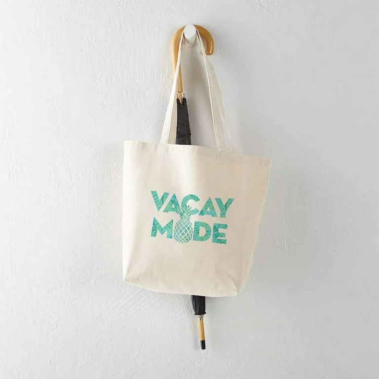 CafePress - Vacay Mode Print Tote Bag - Natural Canvas Tote Bag, Cloth Shopping Bag | Walmart (US)