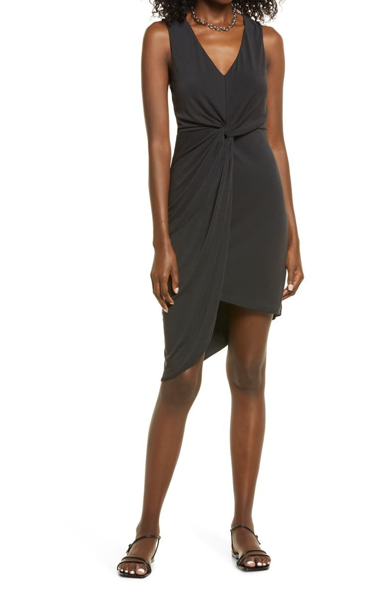 Drape Twist V-Neck Sheath Dress | Nordstrom | Nordstrom