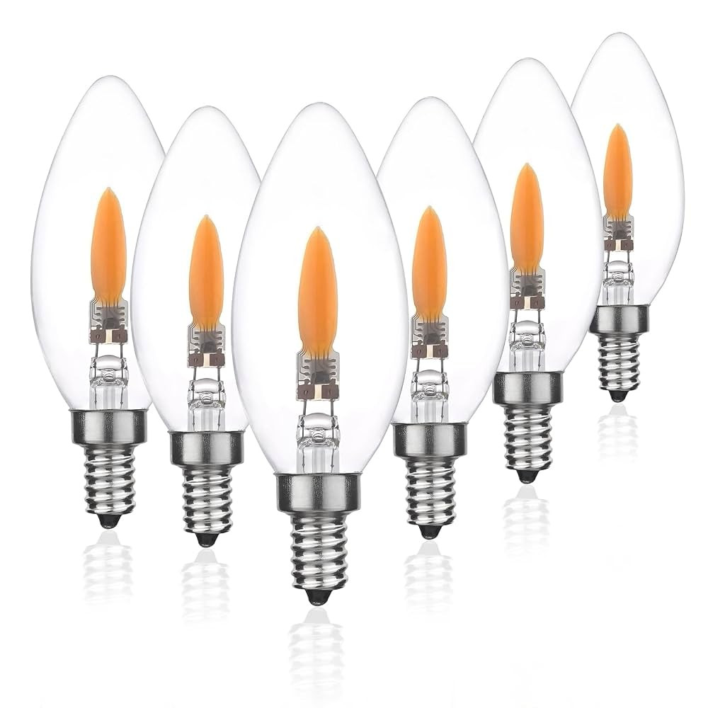 B10/B11 LED Flame Effect Light Bulb E12 Type B Flickering Candle Light Bulbs for Holiday Gifts Ho... | Amazon (US)