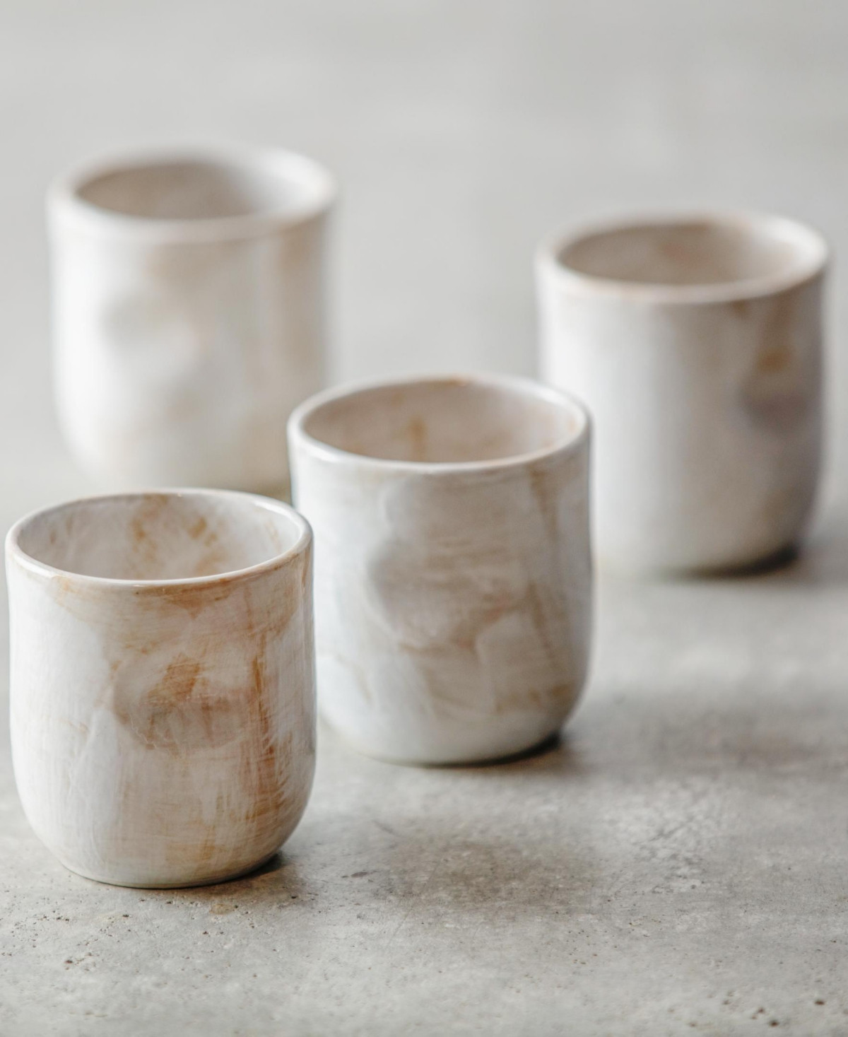 Fortessa Cloud Terre No. 2 Coffee Cups, Set of 4 - White | Macy's