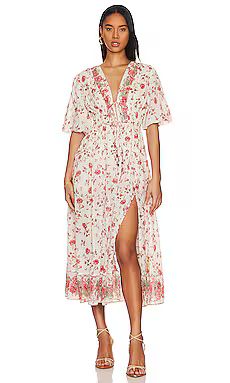 Free People Lysette Maxi Dress in Tea Combo from Revolve.com | Revolve Clothing (Global)