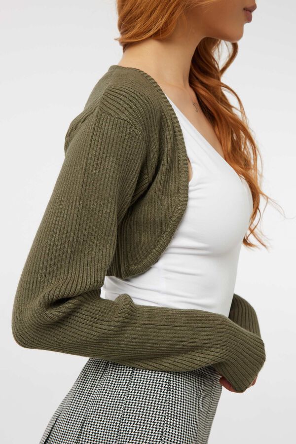 Ultra Crop Rib Knit Sweater Bolero | Ardene