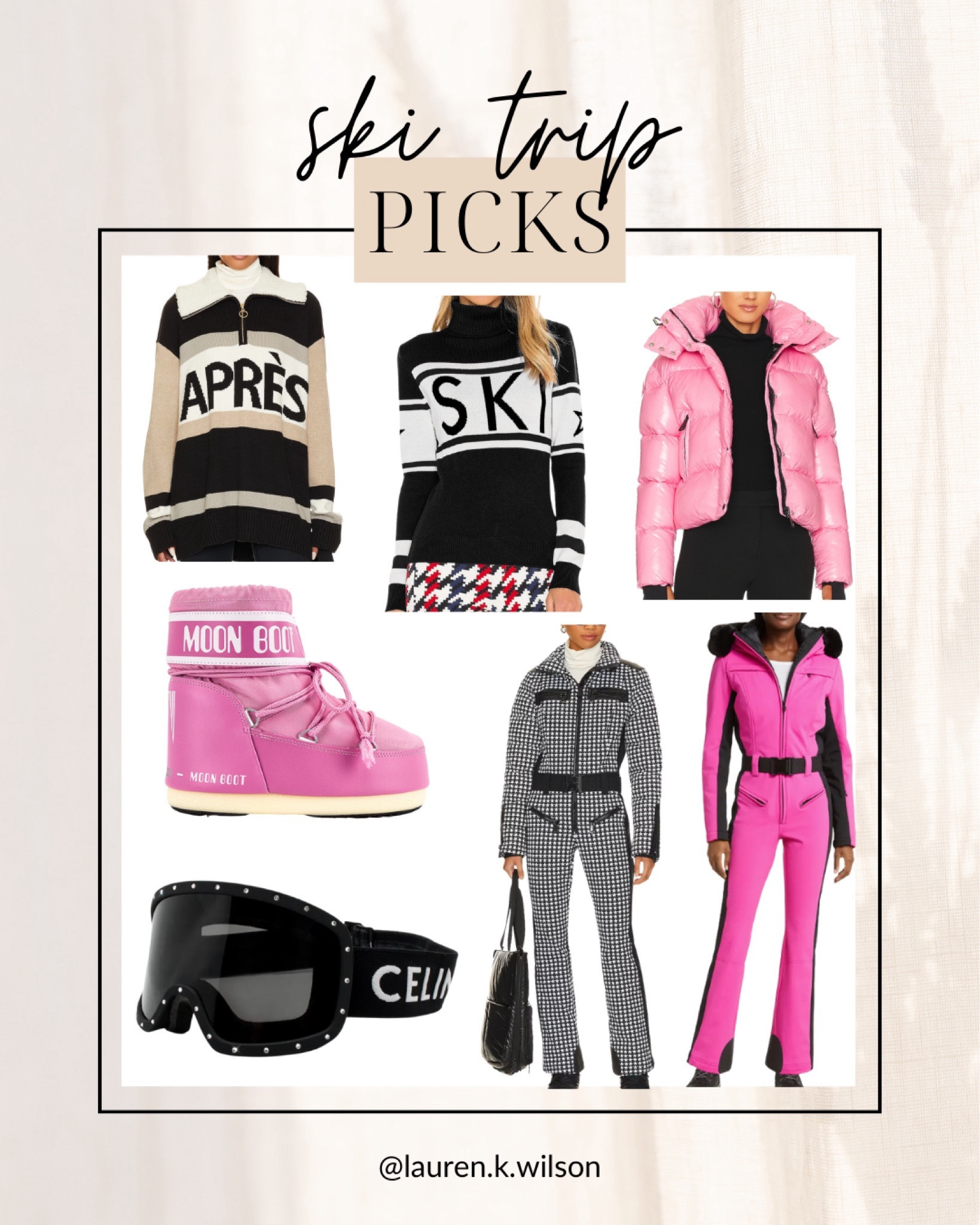 Ski trip picks, goggles, puffer coat, ski suit, snow suit, sweater boots 

#LTKstyletip #LTKSeasonal #LTKfindsunder100