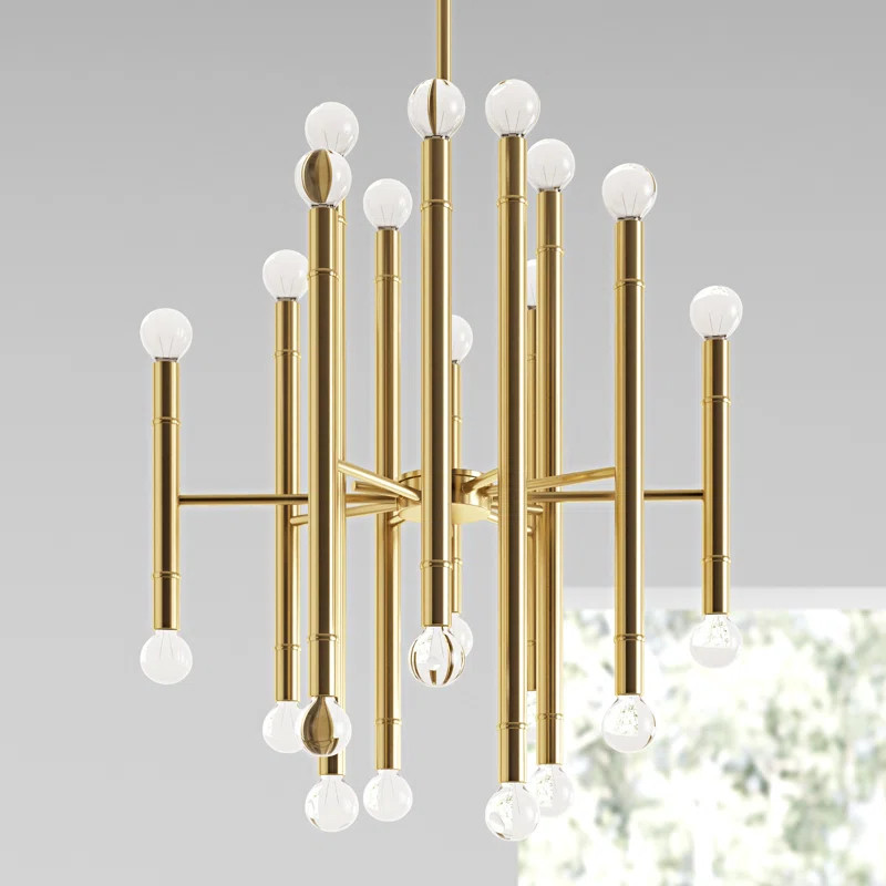 Azuela 24-Light Sputnik Modern Linear Chandelier | Wayfair North America