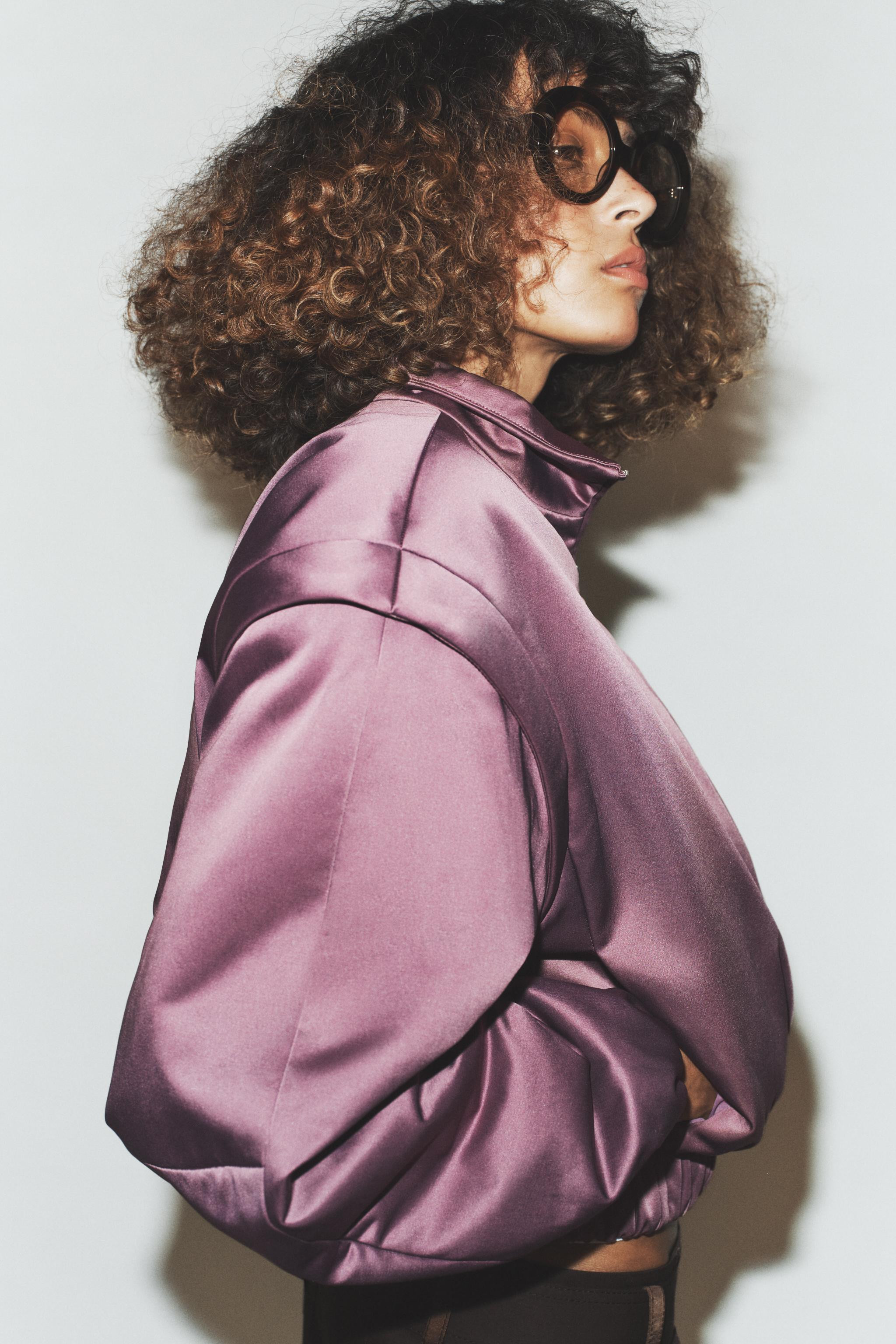 PUFFER JACKET WITH MARKED SHOULDERS | Zara US