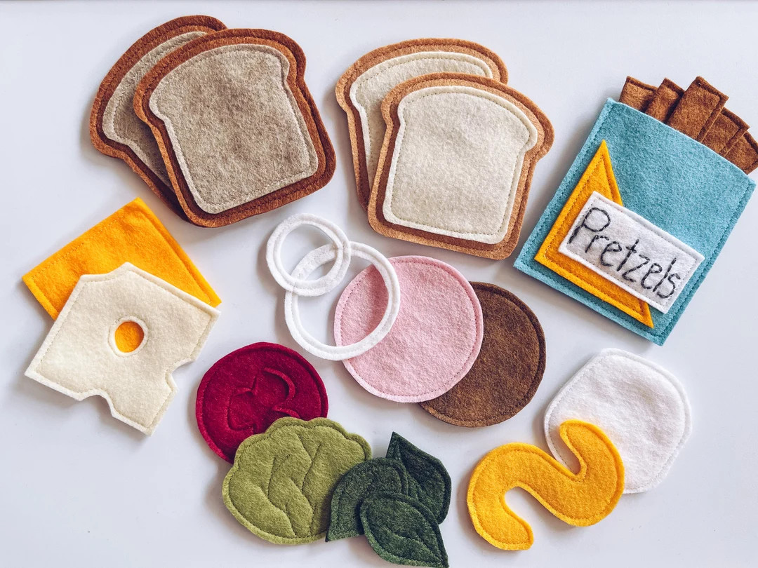 Felt Sandwich | Play Food Set | Build Your Own Sandwich |Felt Food for Kids | Handmade Play Food ... | Etsy (US)