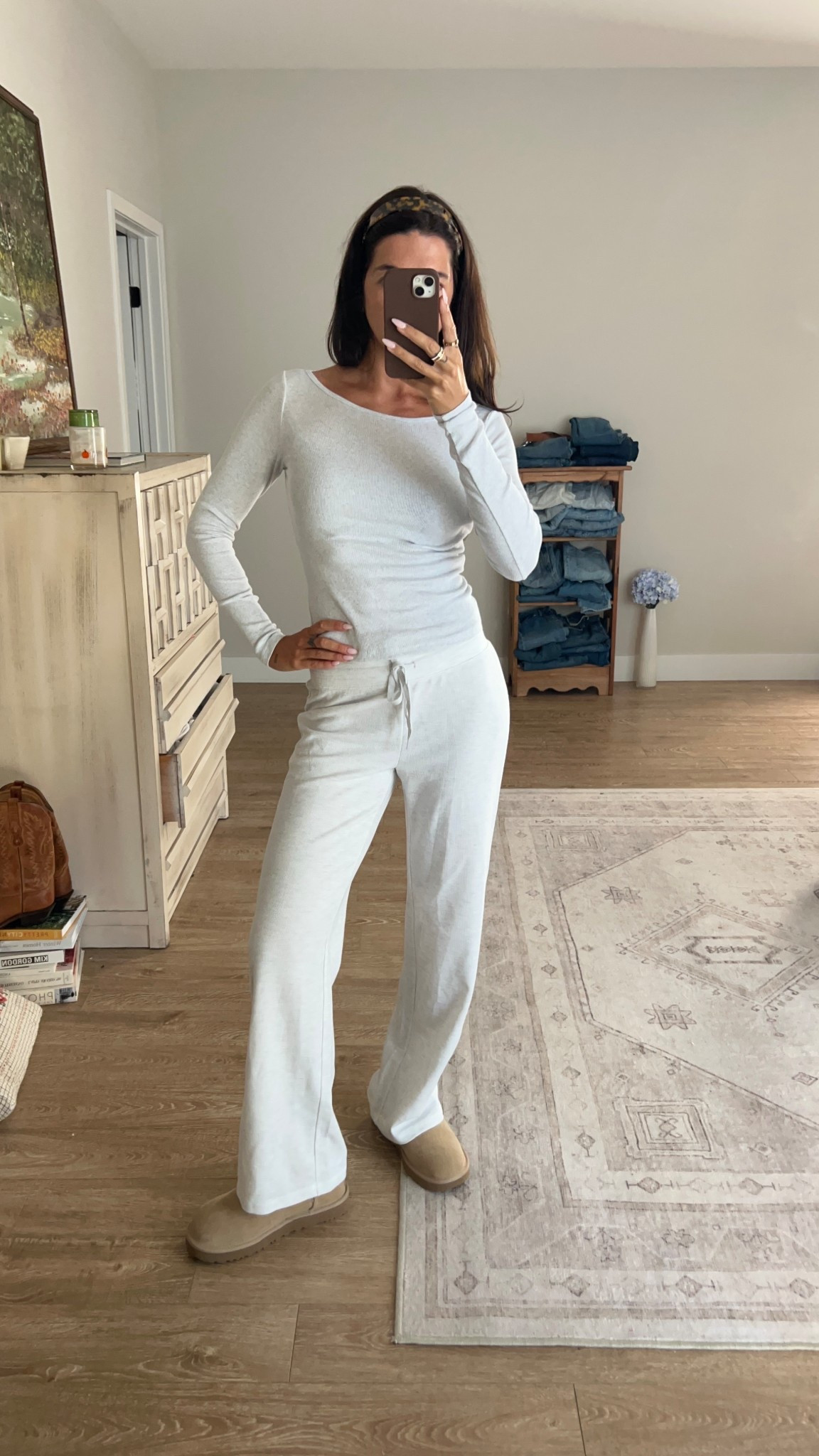 Fall lounge outfit! Size small in top and small in bottoms. They could’ve been a TAD longer on me but I’m 5’8 lol 

#LTKSeasonal #LTKStyleTip #LTKFallSale