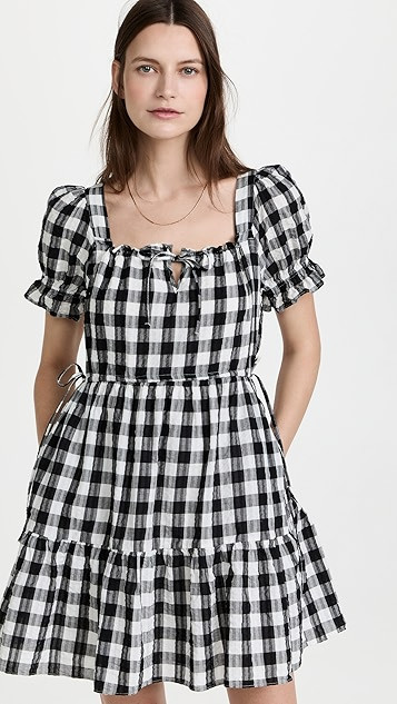 Square Neck Tiered Mini Dress | Shopbop
