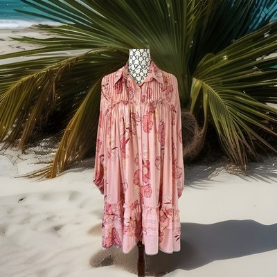 Jaase women's size pink M beliss print aimee mini summer dress boho gypsy bnwt | eBay AU