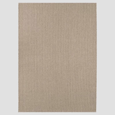 7'10"x10' Basketweave Outdoor Rug Oatmeal - Threshold™ | Target