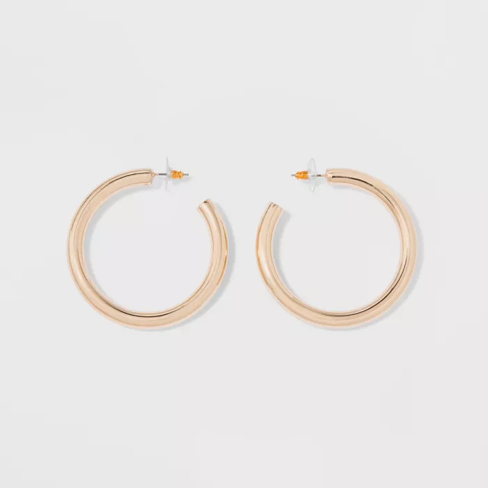 Thick Hoop Earrings - A New Day™ | Target