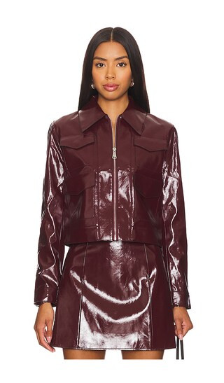 Linde Jacket in Oxblood | Revolve Clothing (Global)