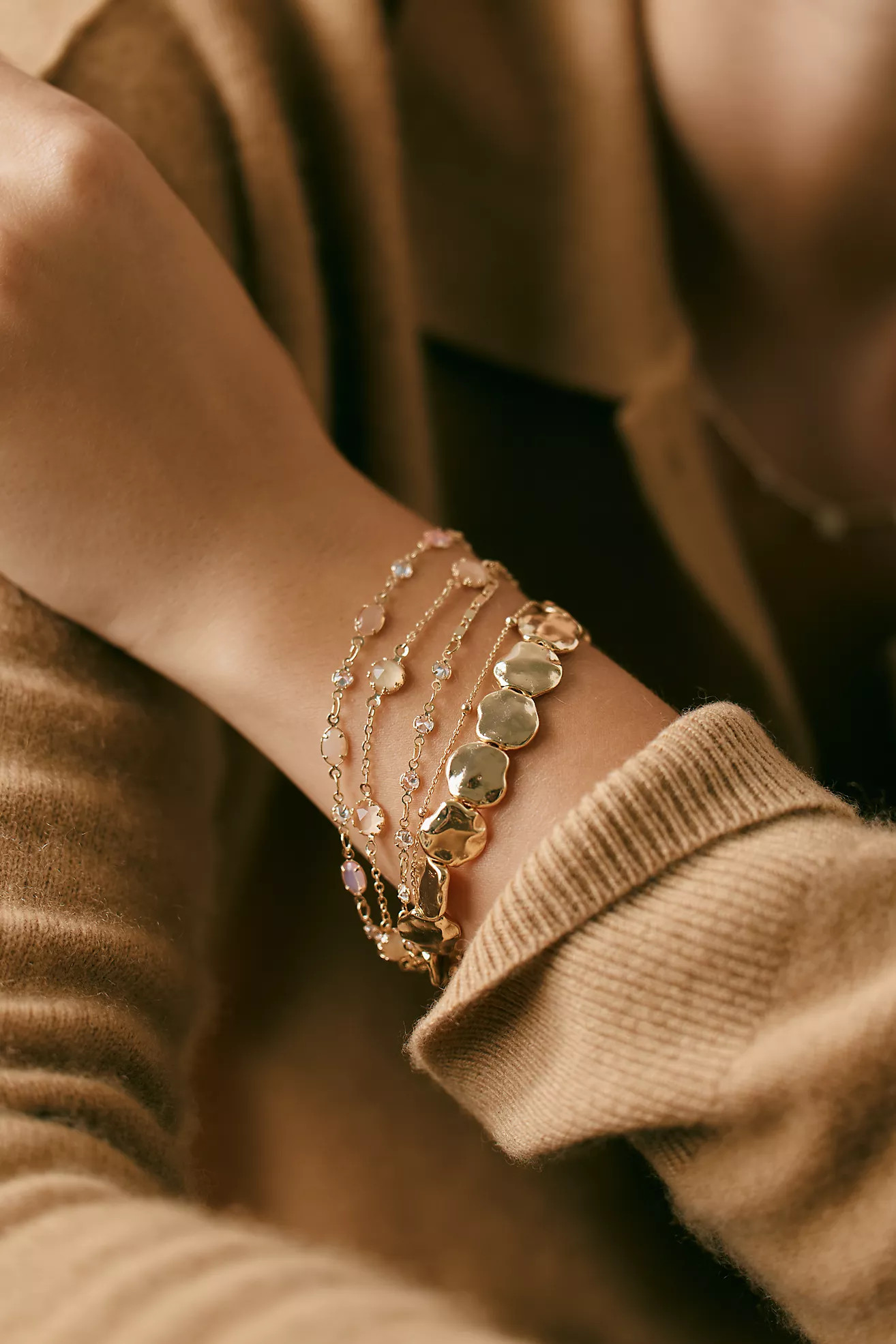 Layered Crystal Bracelet | Anthropologie (US)