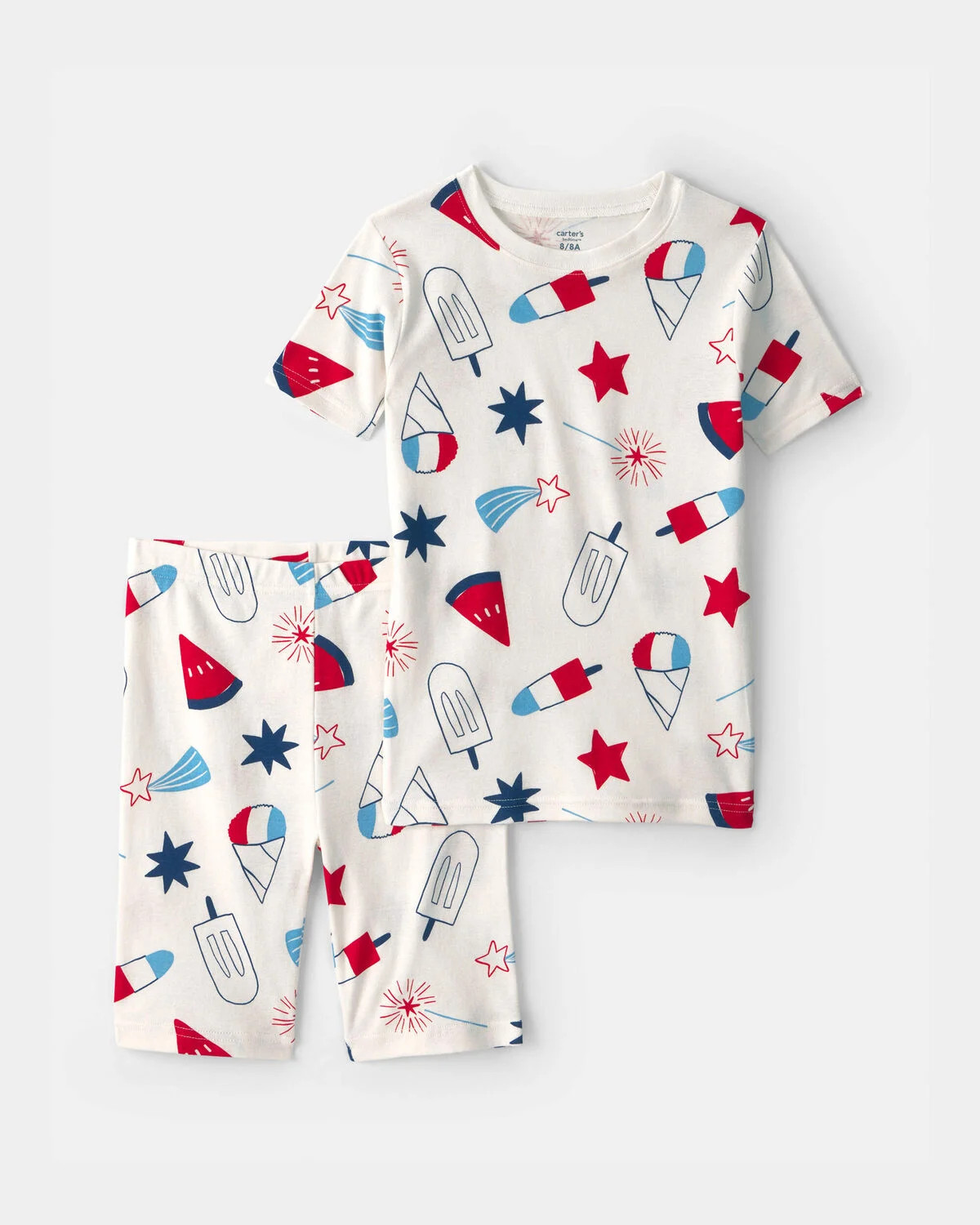 Kids Fourth of July Popsicle 2-Piece Short-Sleeve Pajama Set | Carter's Inc