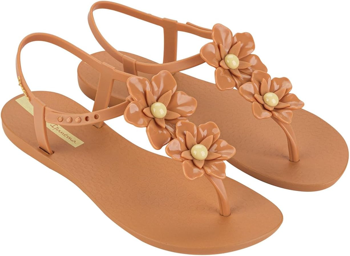Ipanema Duo Flowers Fem Womens Sandals - Comfy Open Toe Sandals for Women, Thong Sandals w/T-Stra... | Amazon (US)
