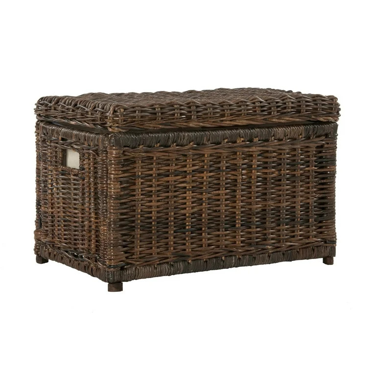 Elijah 30" Wicker Storage Trunk, Brown - Walmart.com | Walmart (US)