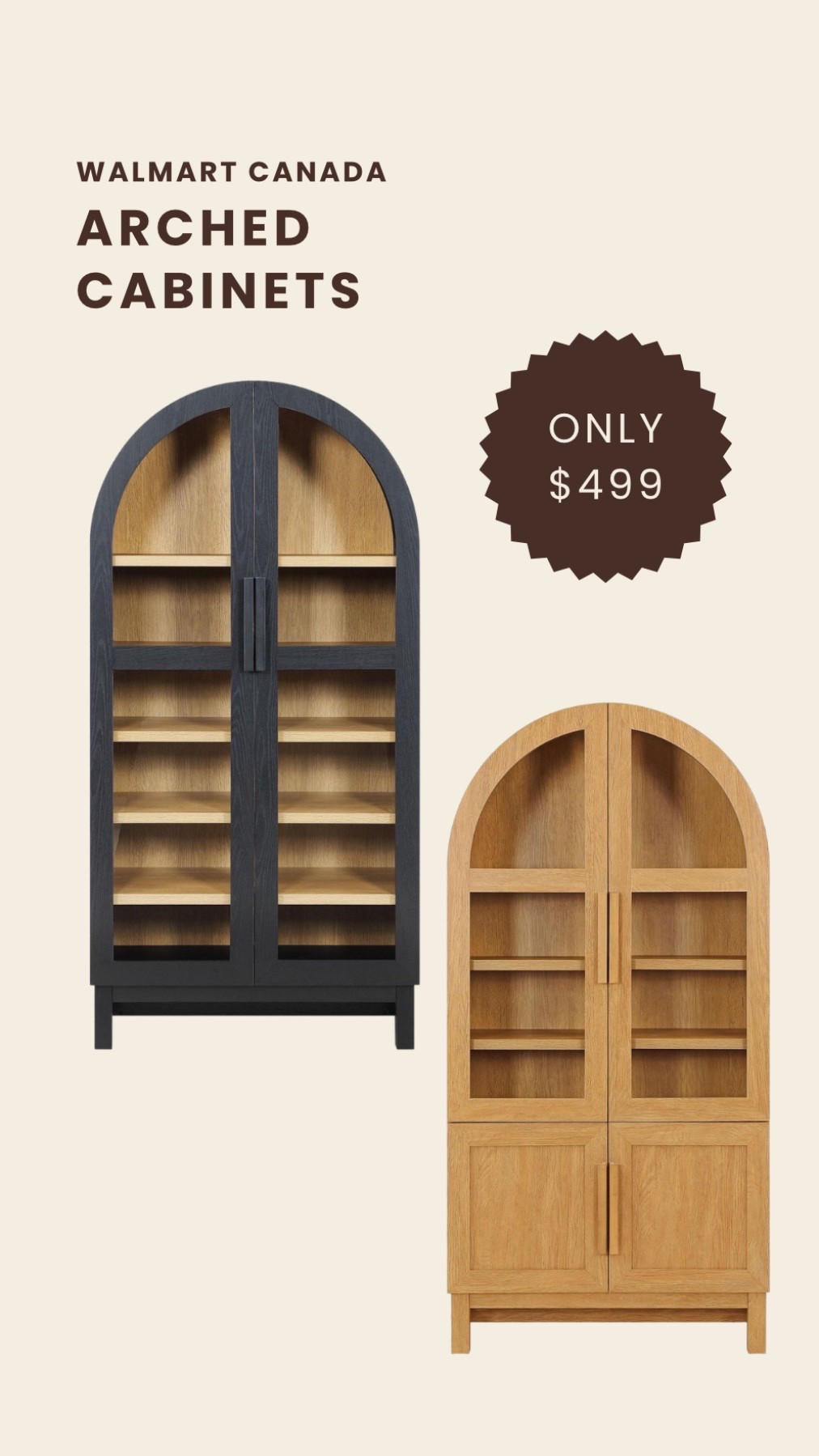The most beautiful arched cabinets are now available in Canada!

#LTKspring #LTKcanada #LTKcasa