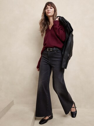 Perfectly Soft Vee-Neck Sweater | Banana Republic Factory