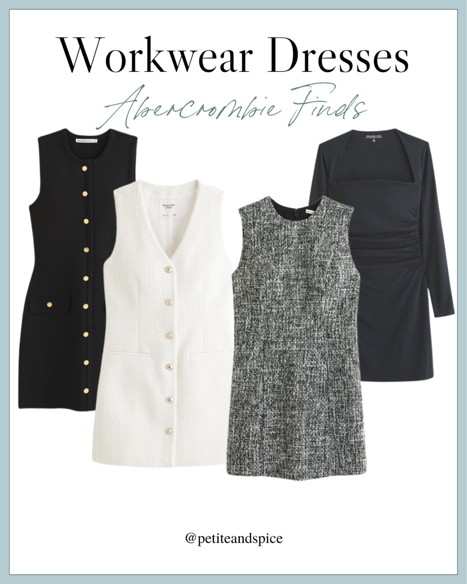 Abercrombie & Fitch | Workwear Dresses, Office Outfits, Fall Style, Petite Style, A&F

#LTKU #LTKWorkwear #LTKFallSale
