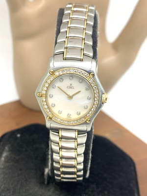 Ebel Women's Watch Swiss Quartz Diamond Mother of Pearl Dial Two Tone 18k Steel | eBay US