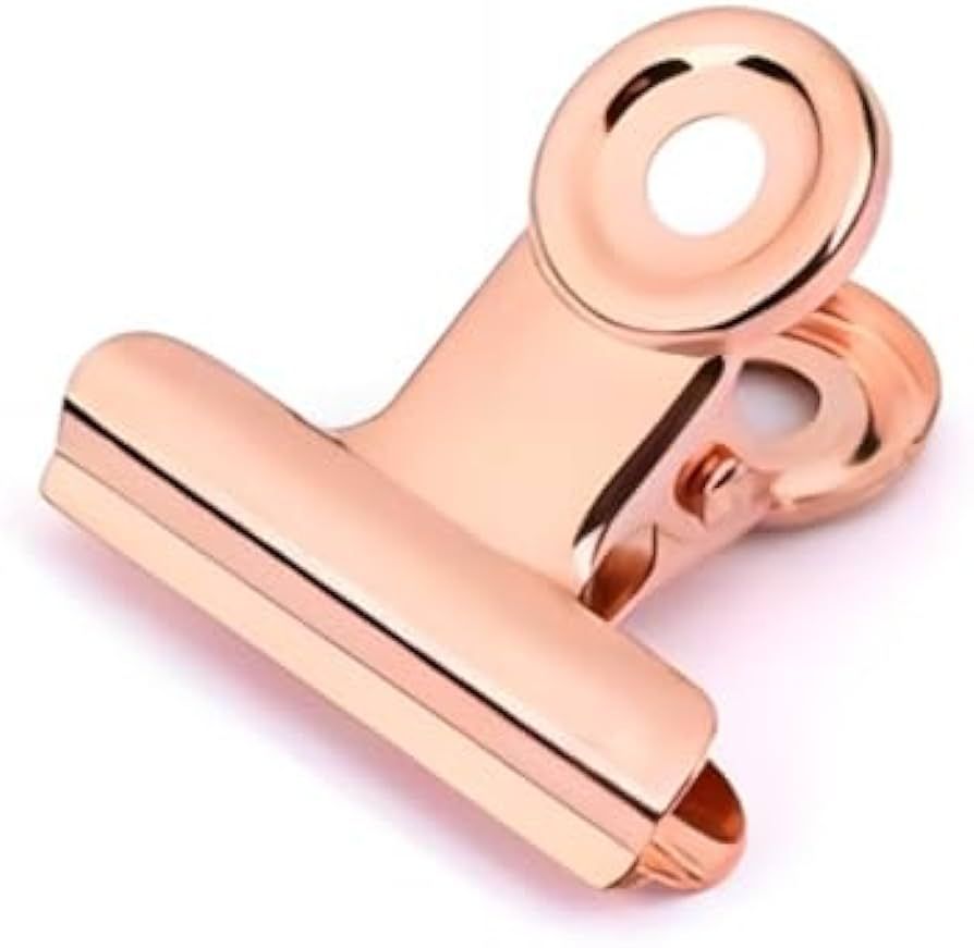 Small Bulldog Clips Rose Gold - Coideal 30 Pcs Mini Metal Binder Bull Clips Hinge Paper Clip Offi... | Amazon (US)