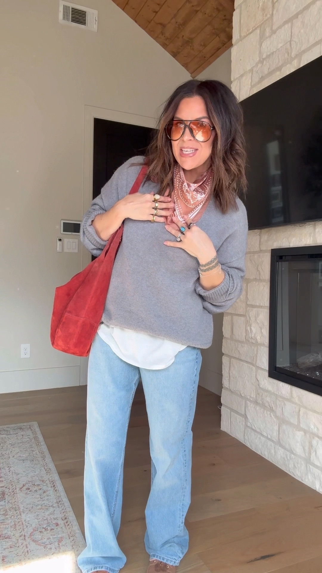 Pinterest inspired outfit. 
Sweater: large
Tee: XL
JEAN: true to size (I got the 10 long)
loafers: true to size 

@American Eagle Outfitters 
@Target Walmart, Amazon 

#LTKdayinmylife #LTKgrwm #LTKootd

#LTKMidsize #LTKOver40 #LTKSaleAlert