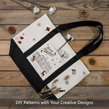 TOPDesign 1 | 3 | 6 | 30 Pack Canvas Tote Bag with an External Pocket, Reusable Grocery Shopping ... | Amazon (US)