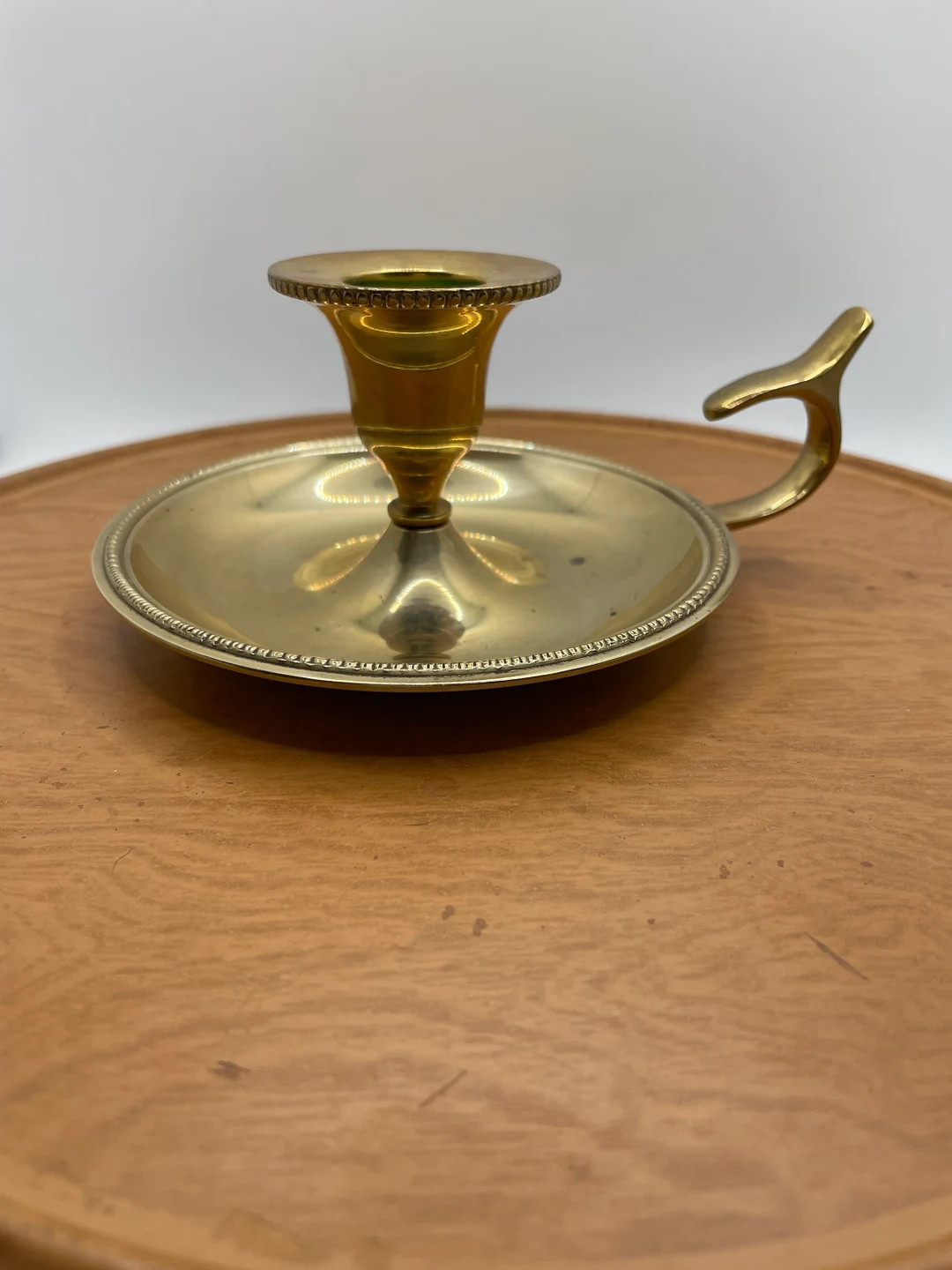 Brass Chamberstick - Brass Candlestick - Simple Classic Design - Rustic Decor - Boho Decor - Vint... | Etsy (US)