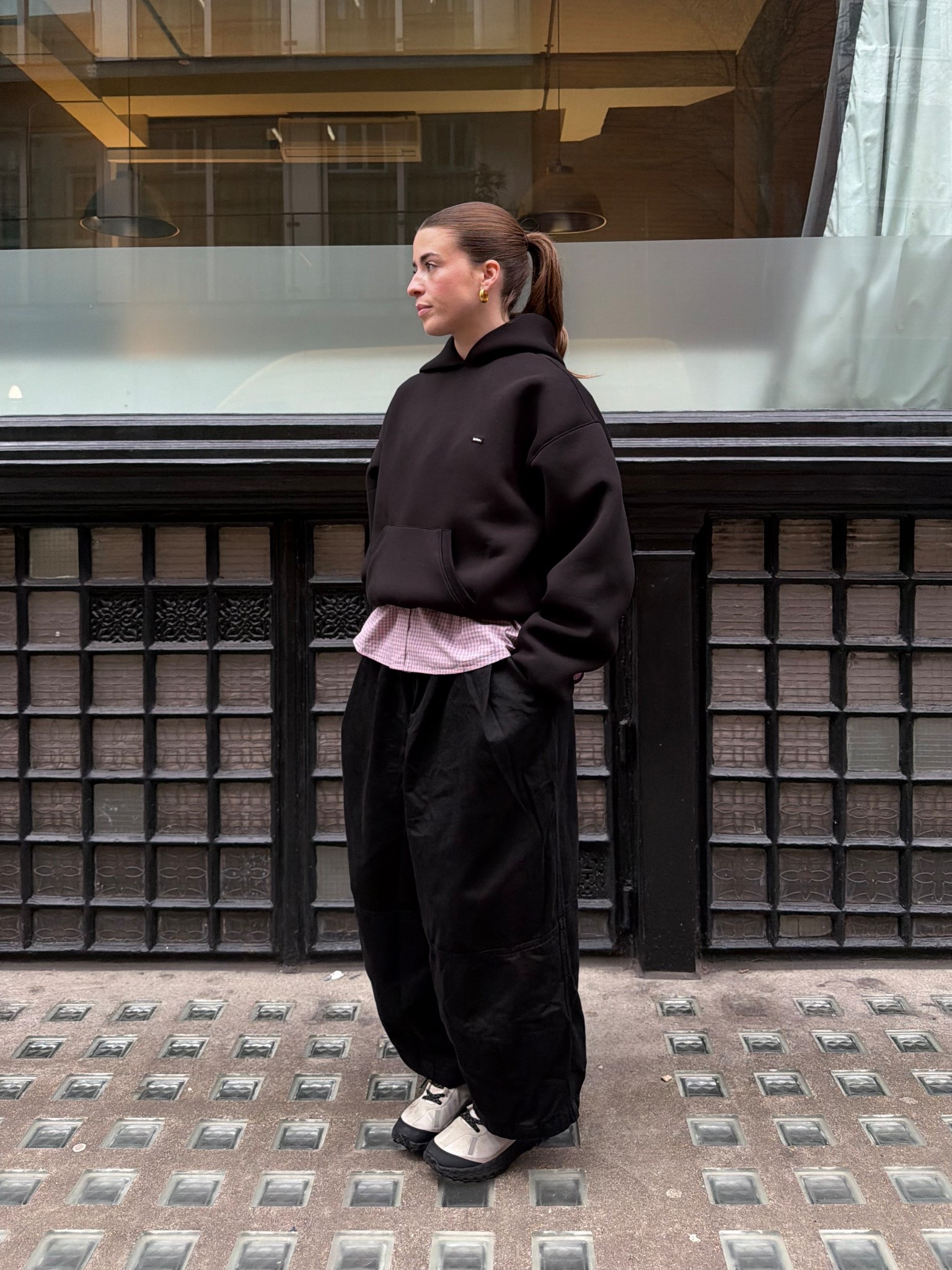 Loving a hoodie layered over a shirt for a more interesting look 

Hoodie - size medium 
Shirt - size small
Trousers - size w28 L30 for an even baggier fit 

#LTKuk #LTKeurope