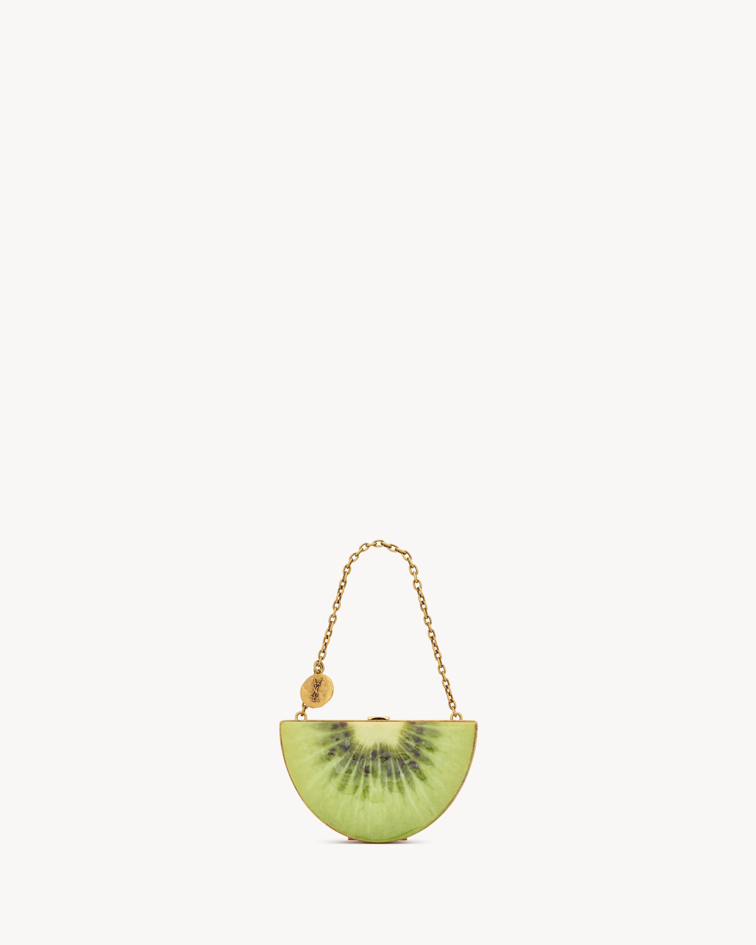 EVENING mini kiwi clutch in resin | Saint Laurent Inc. (Global)
