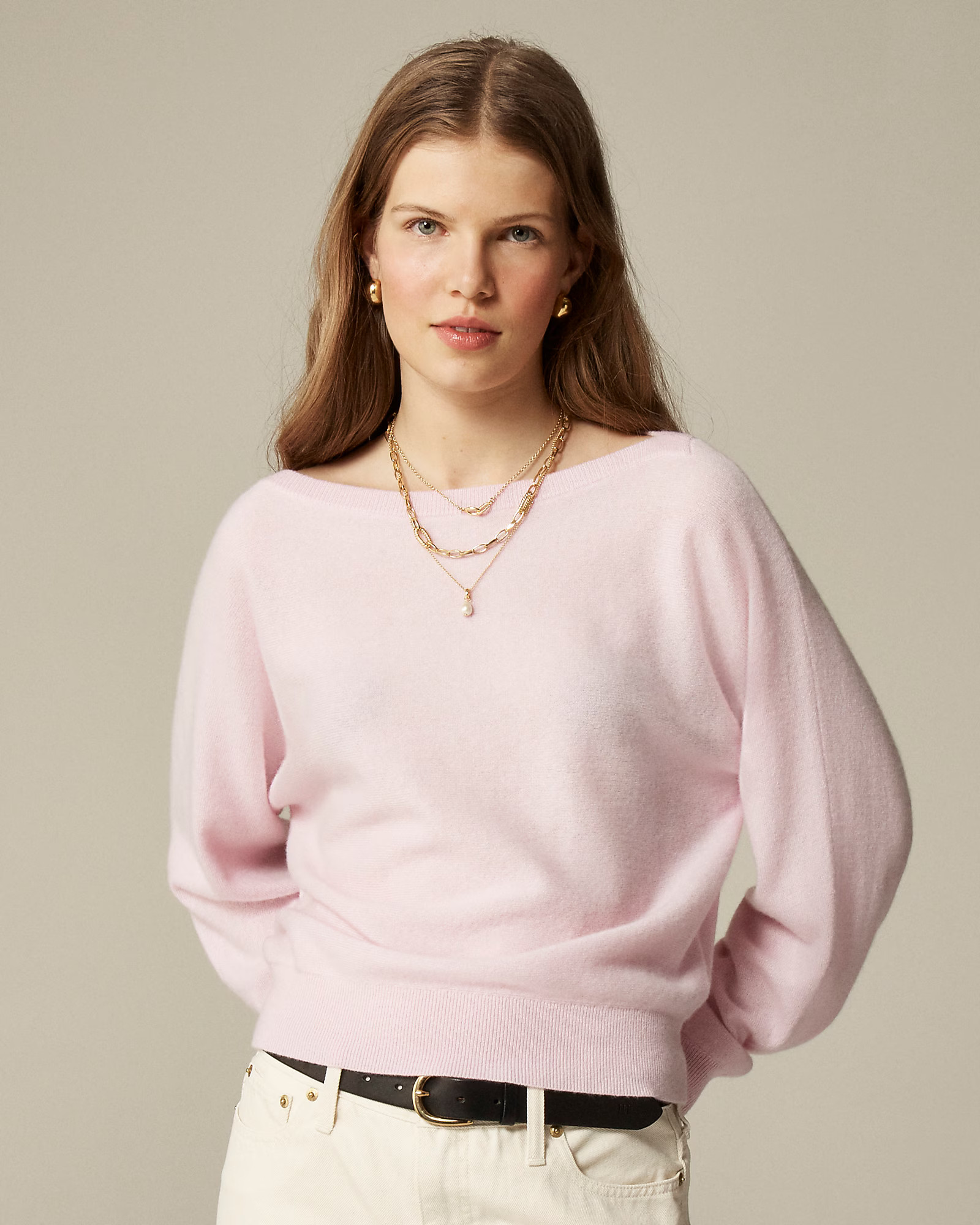 Cashmere boatneck sweater | J. Crew US